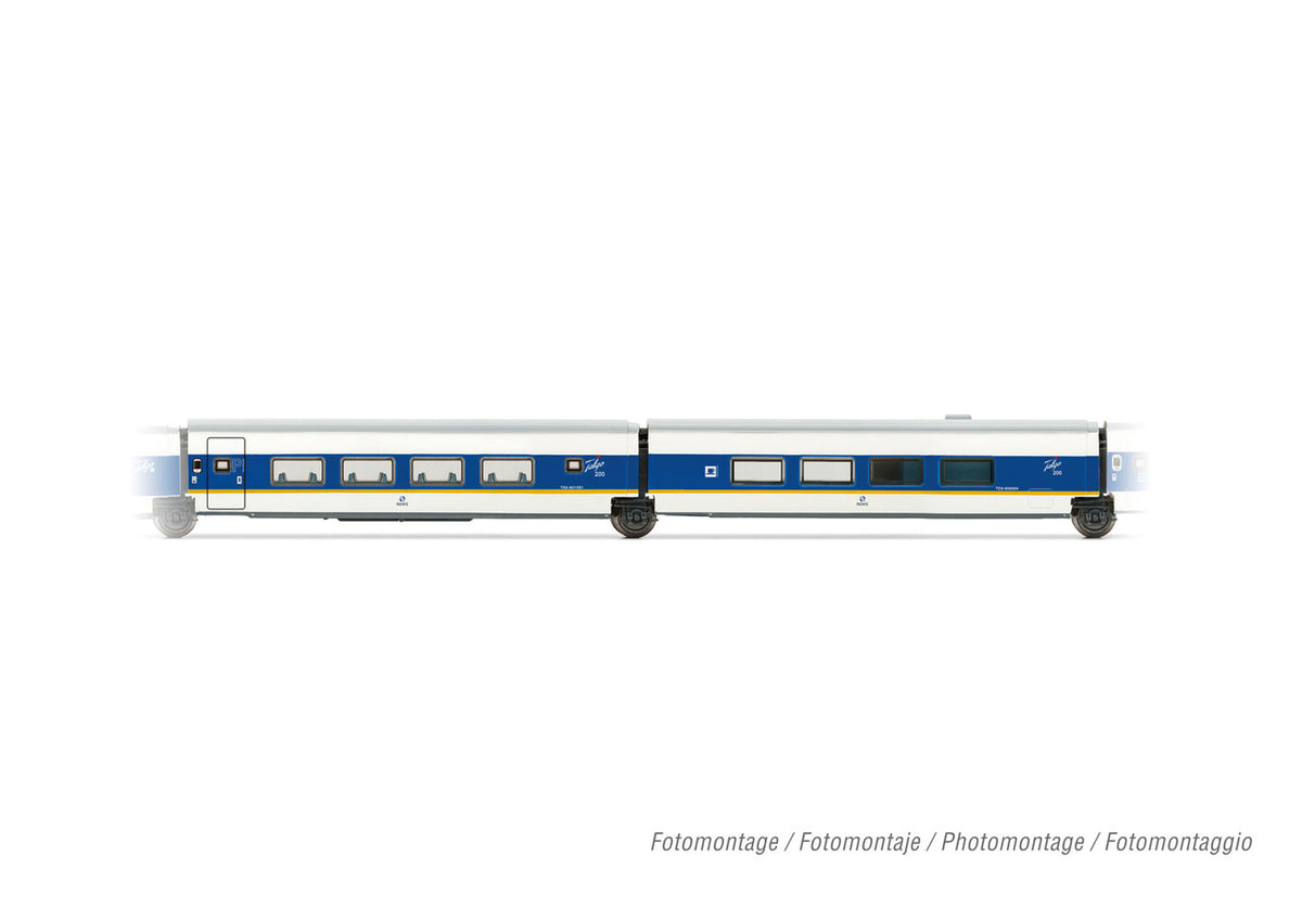 Arnold RENFE Talgo 200 Coach Set White/Blue/Yellow (2) V HIN4464