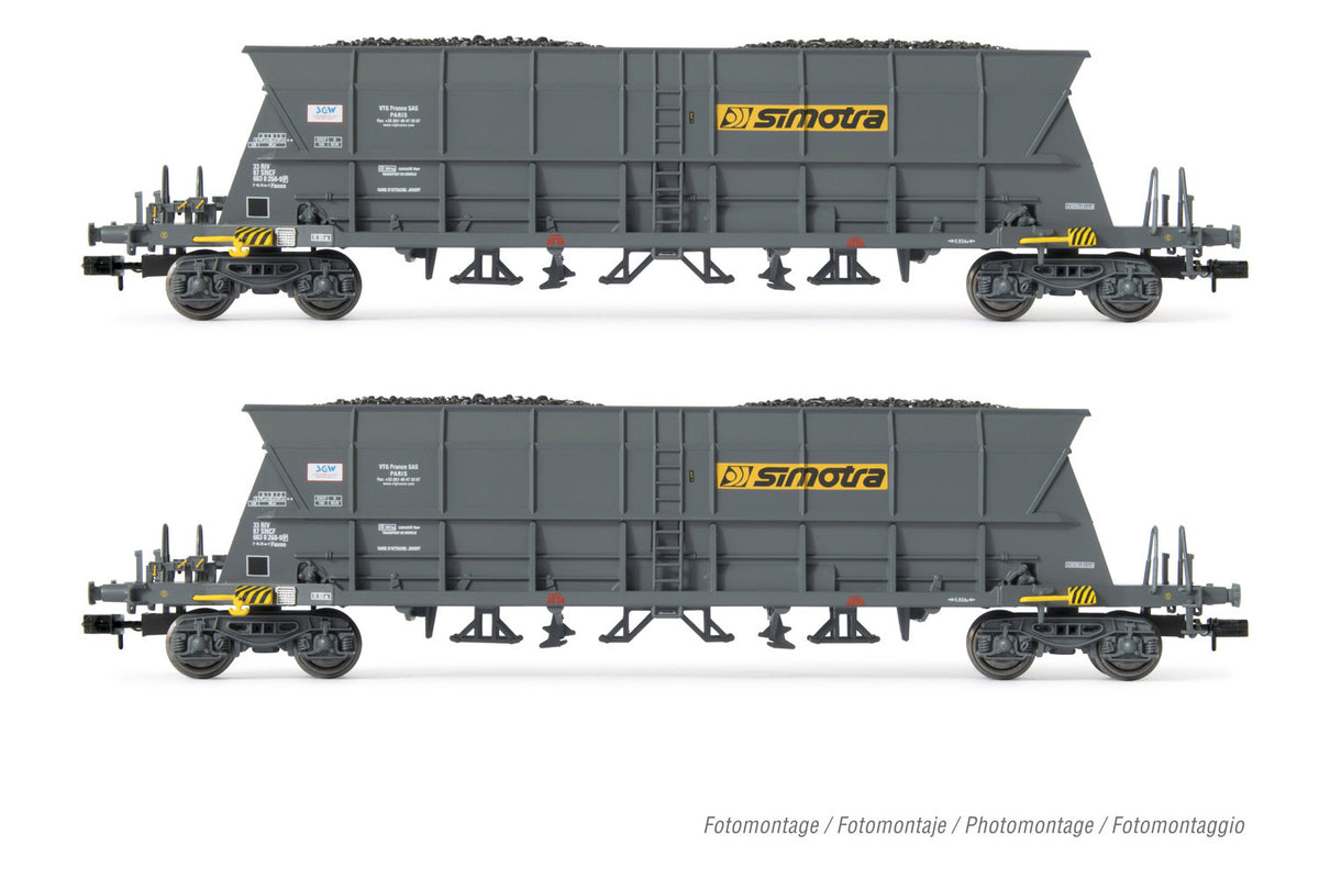 Arnold SNCF Faoos Simotra 4 Axle Coal Hopper Set (2) IV HIN6549