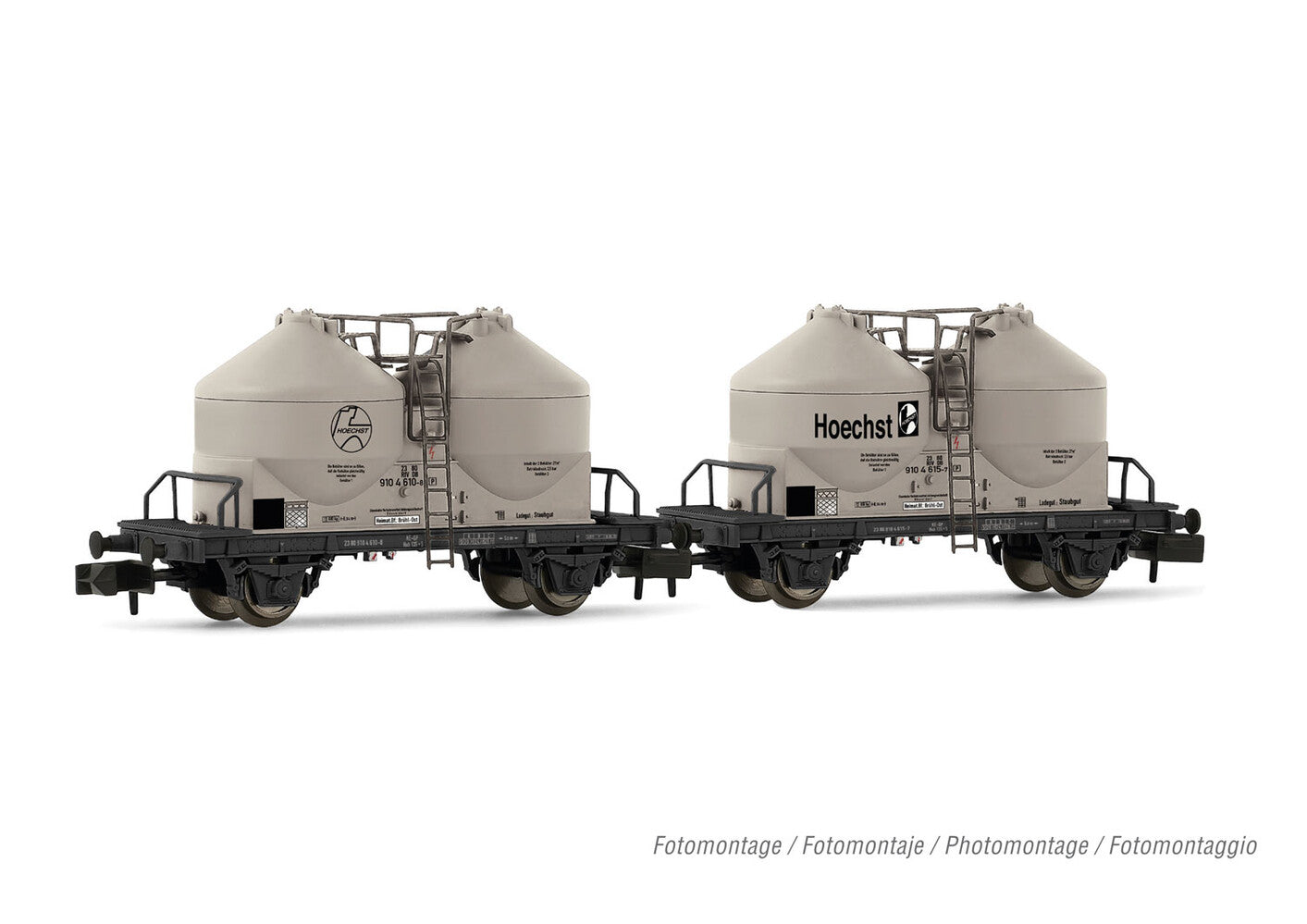 Arnold DB Ucs Silo Wagon Hochst Grey Set (2) IV HIN6595