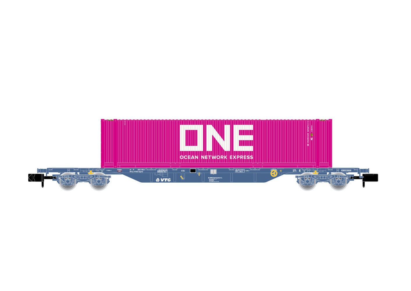 Arnold VTG Bogie Flat Wagon w/45' ONE Container VI HIN6653