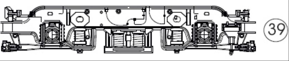 Heljan Spares (S)Bogie frame no sand boxes or details HN-O-CL33-039