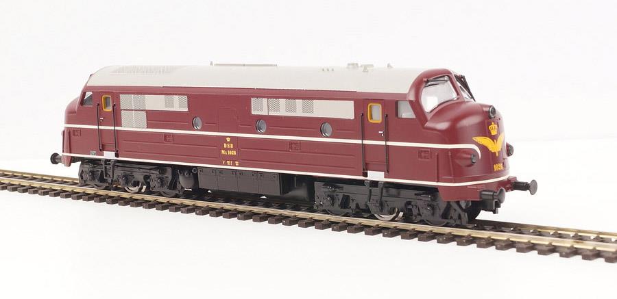 Heljan (Europe) DSB Nohab MX 1026 Diesel Locomotive Brown III (~AC-Sound) HN10043434