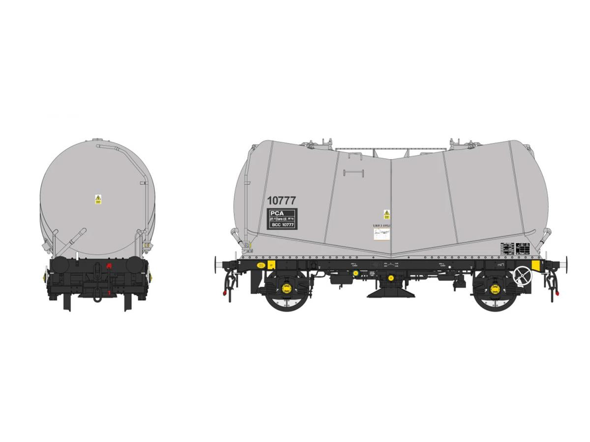 Heljan PCA Tank Wagon BCC Grey 10777 HN1064