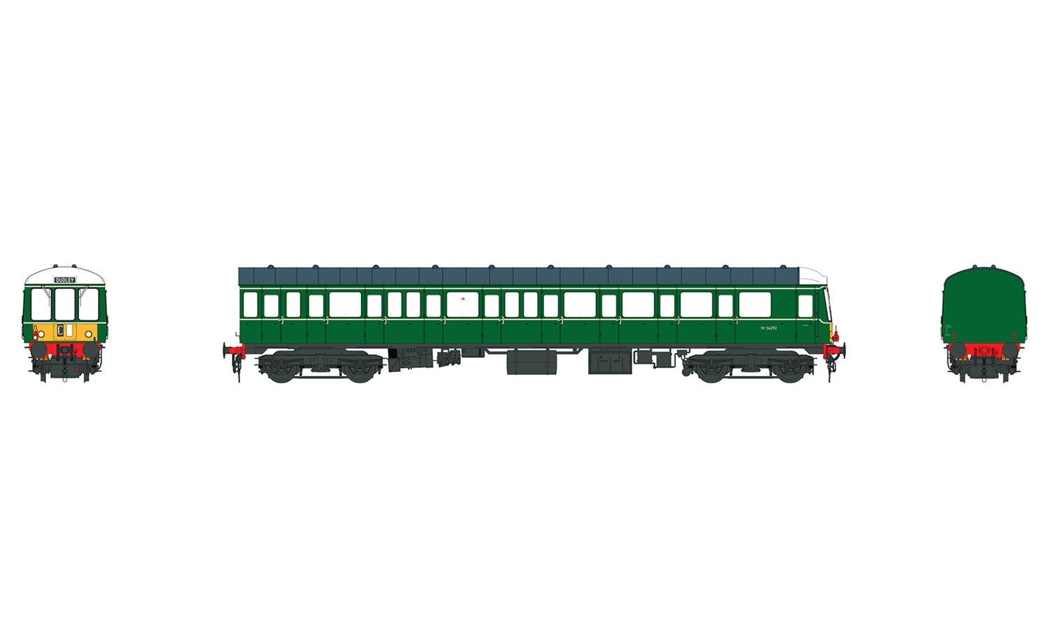 Heljan DMU Trailer Car (150) W56292 BR Blue/Grey Weathered HN1253