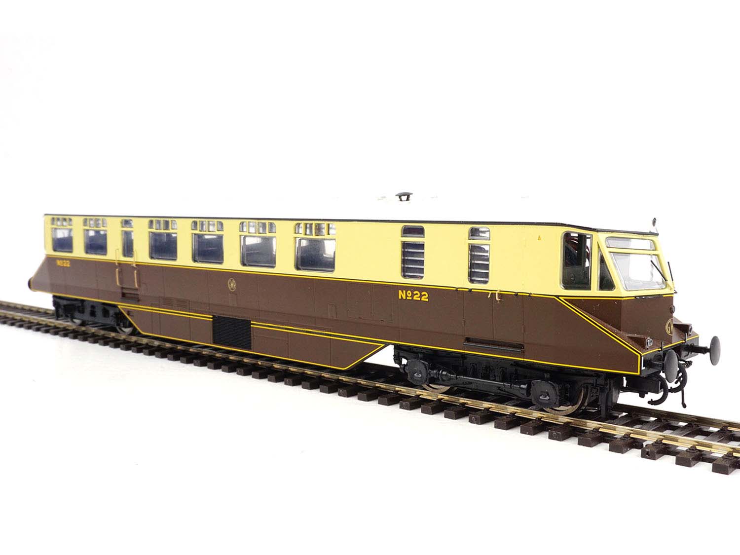 Heljan AEC Railcar 22 GWR Chocolate/Cream HN19408