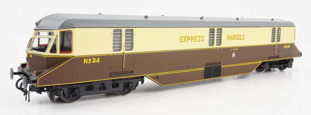 Heljan AEC Parcels Railcar 34 GWR Chocolate/Cream HN19430