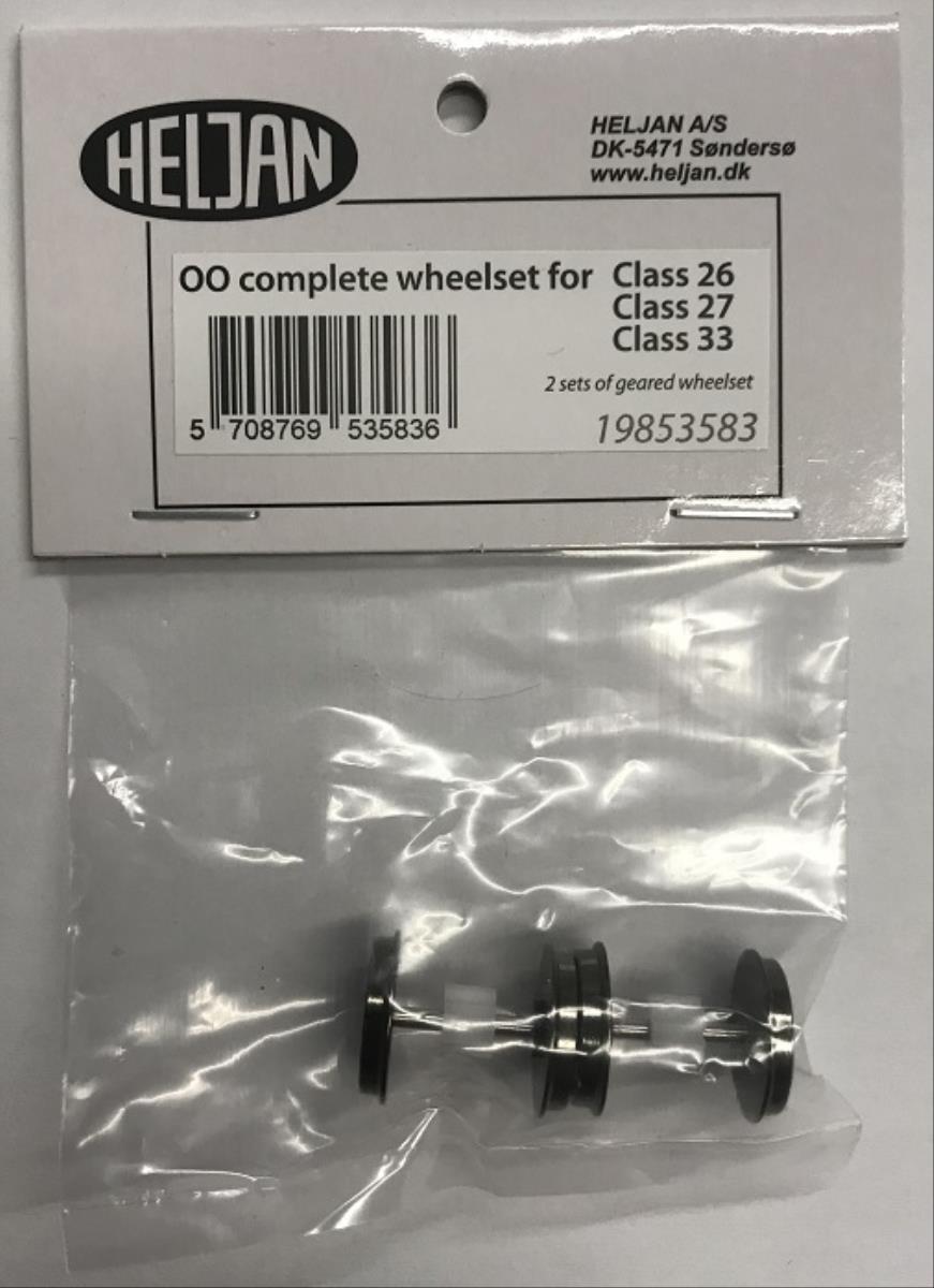 Heljan Spares OO Gauge Complete Wheelset with Gear HN19853583