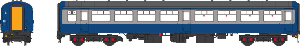 Heljan Mk2 TSO Coach BR Blue/Grey HN2400