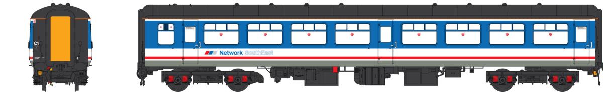 Heljan Mk2 TSO Coach Network SouthEast Light Blue HN2402