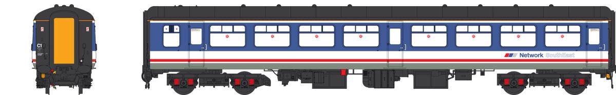 Heljan Mk2 TSO Coach Network SouthEast Dark Blue HN2403