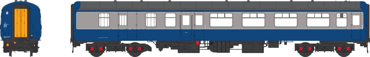 Heljan Mk2 BSO Coach BR Blue/Grey HN2410