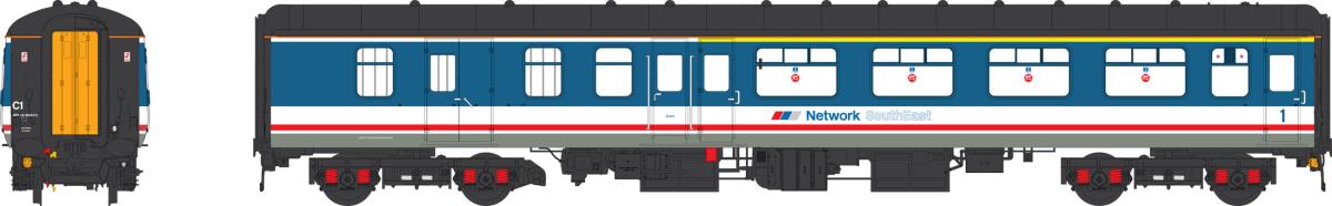 Heljan Mk2 BFK Network SouthEast Dark Blue HN2422