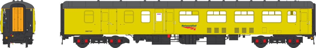 Heljan Mk2 BFK Network Rail Yellow HN2425