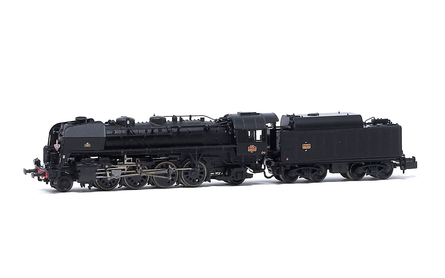 SNCF 141R 1173 steam locomotive Mistral boxpok wheels black big fuel tender