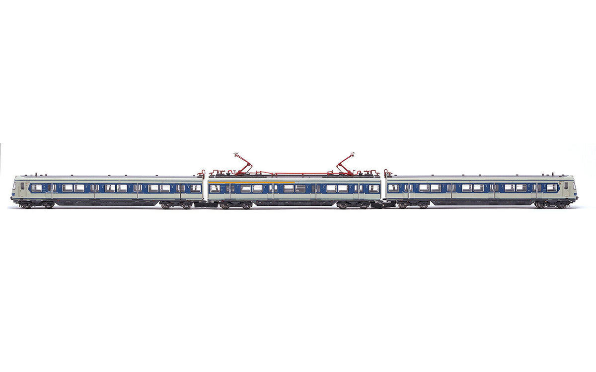 DB 3-unit EMU class 420 grey blue livery two pantographs ep IV with DCC sound decoder