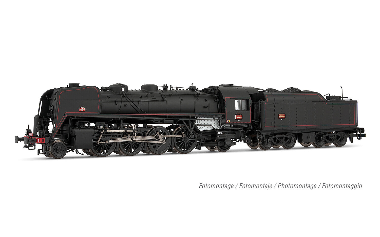 SNCF 141R 568 with mixed spoke and boxpok wheels and rivett