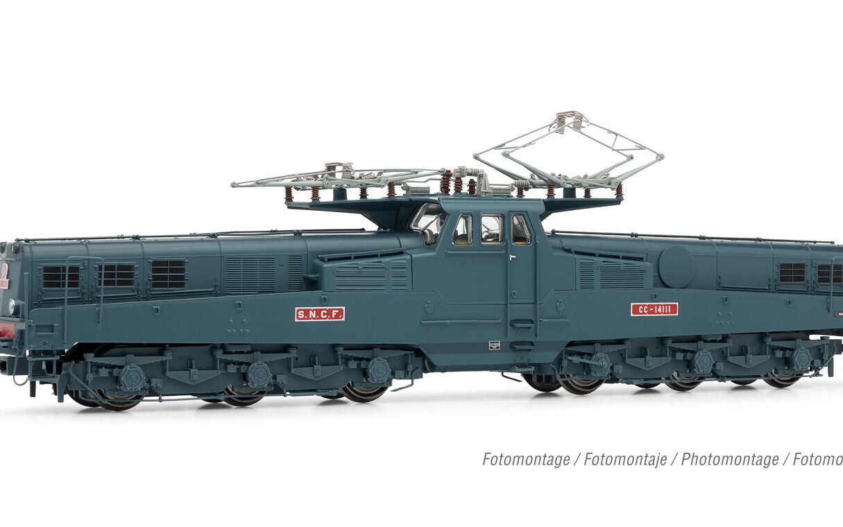 SNCF CC 14111 blue livery 4 lamps ep III DCC with Sound