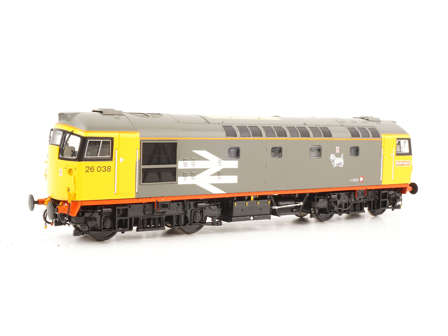 Heljan Class 26 038 BR Railfreight Red Stripe HN2645