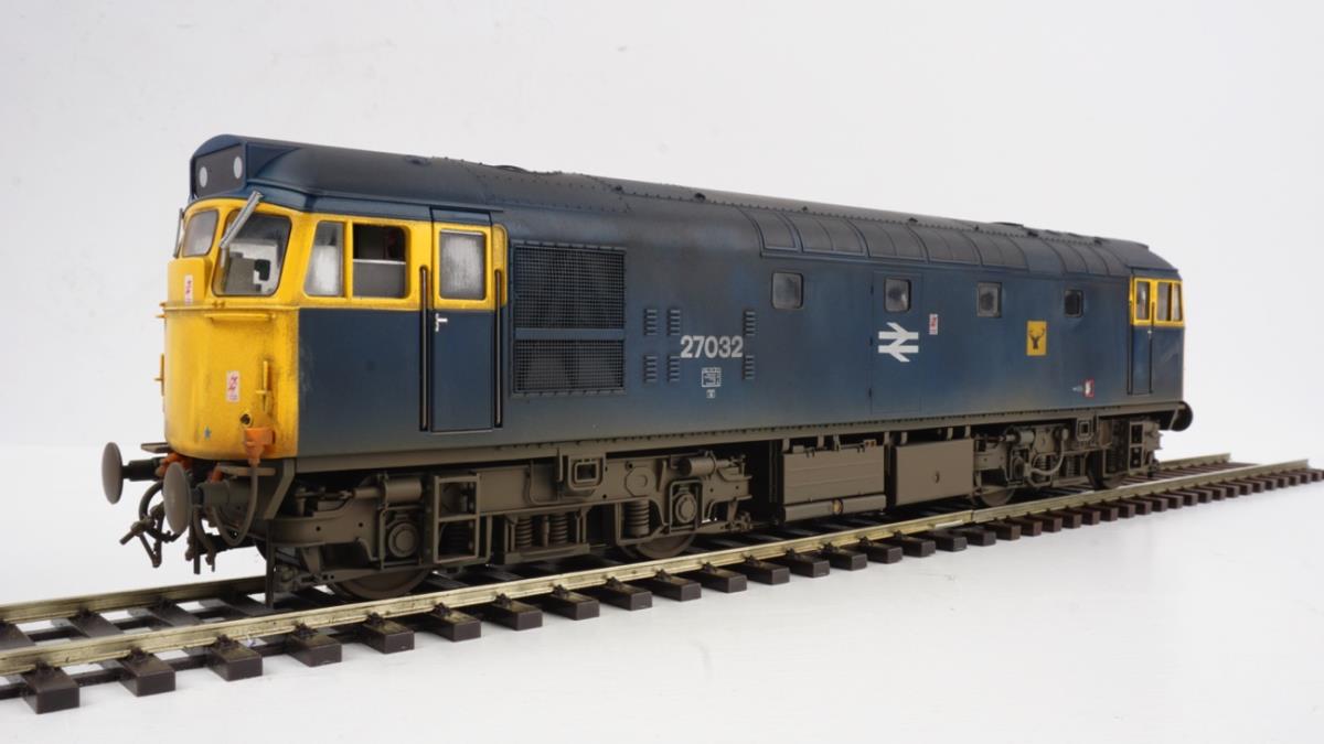 Heljan Class 27 032 BR Blue Highland Rail Stag Emblems Weathered HN2777