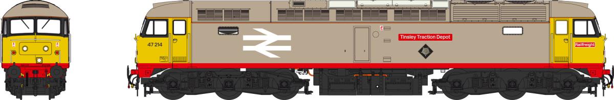Heljan Class 47 214 Tinsley Traction Depot Railfreight(DCC-Sound) HN47223