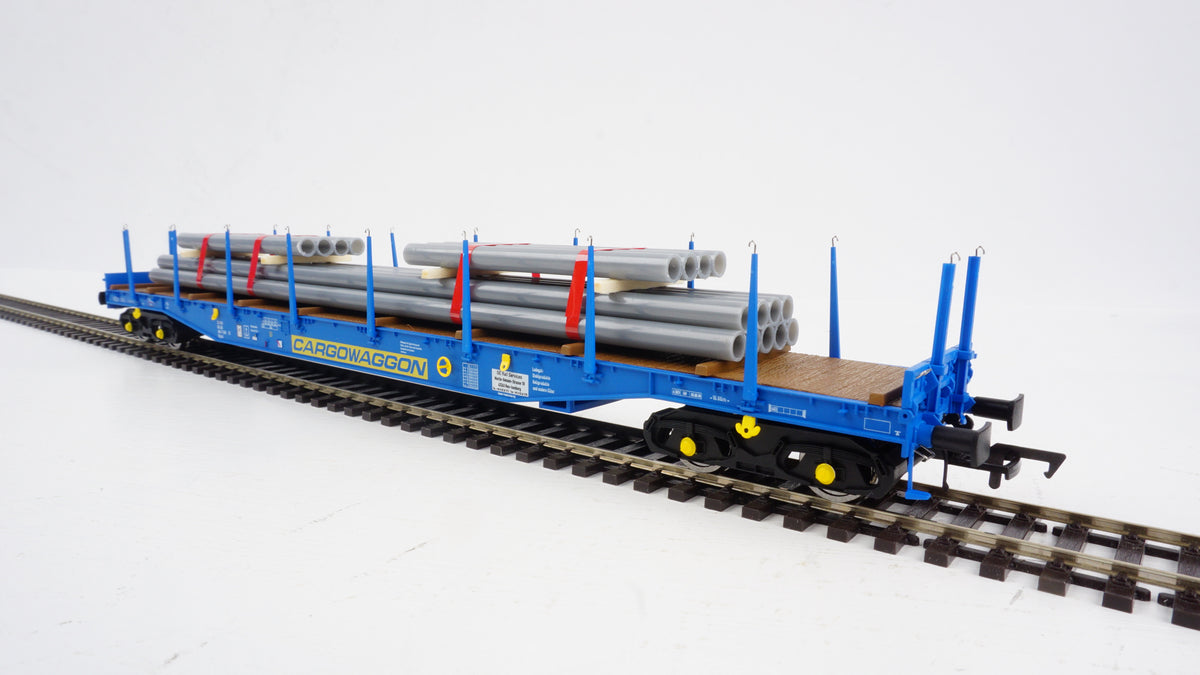 Heljan Cargowaggon IGA Bogie Flat Blue HN5109