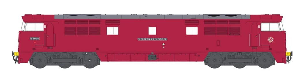 Heljan Class 52 D1001 &#39;Western Pathfinder&#39; BR Maroon HN5292