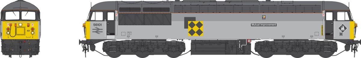 Heljan Class 56 101 &#39;Mutual Improvement&#39; Railfreight Coal Wthrd HN5605