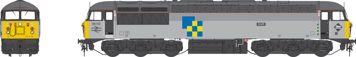 Heljan Class 56 110 &#39;Croft&#39; Railfreight Construction HN5606