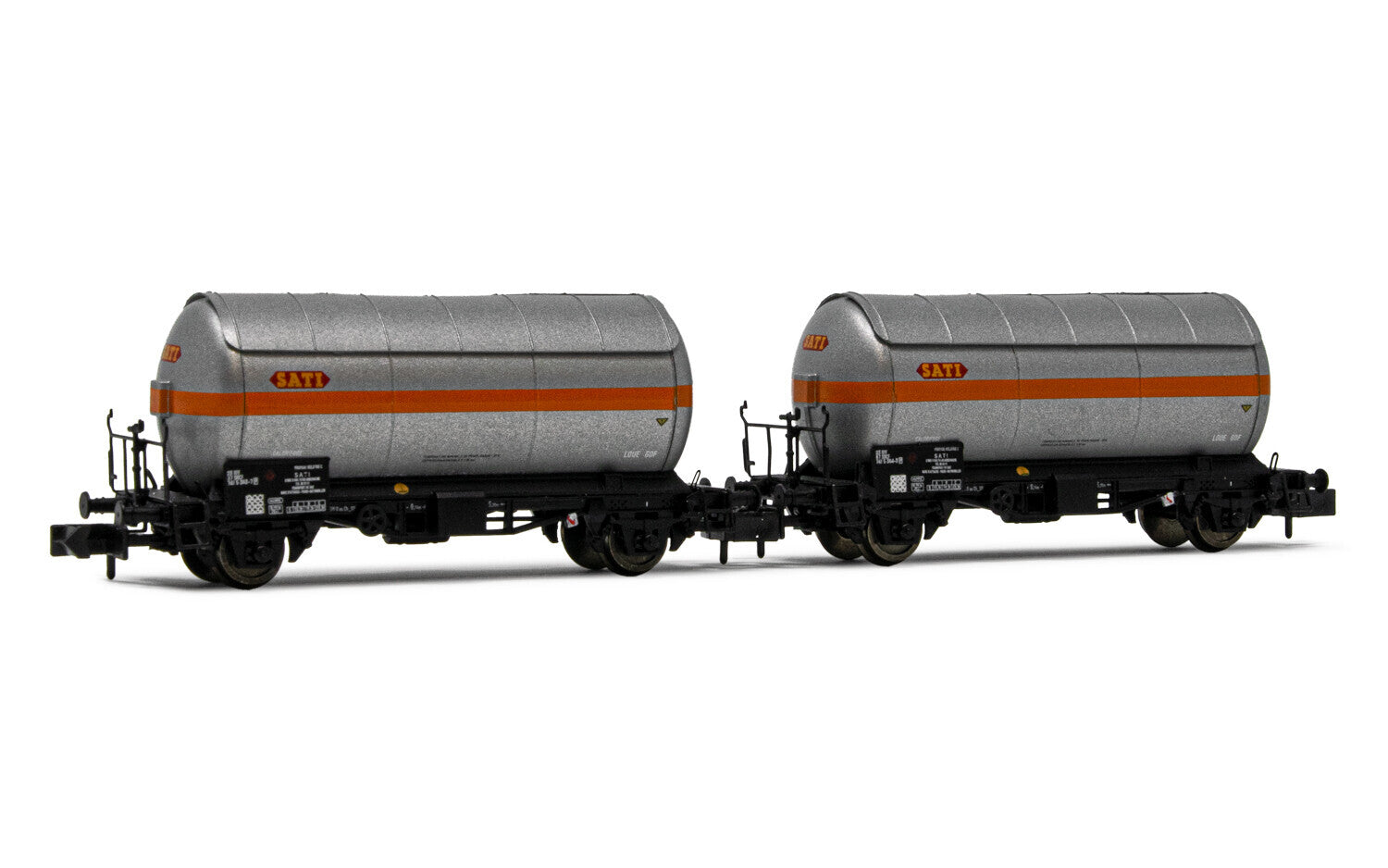 SNCF 2-unit pack 2-axle gas tank wagons SATI - UCB perio