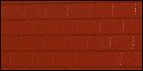 Heljan Large Brick Building Sheets Red (4) HN852001