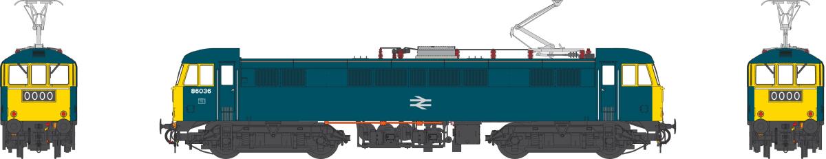 Heljan Class 86/0 BR Blue FYE HN8654