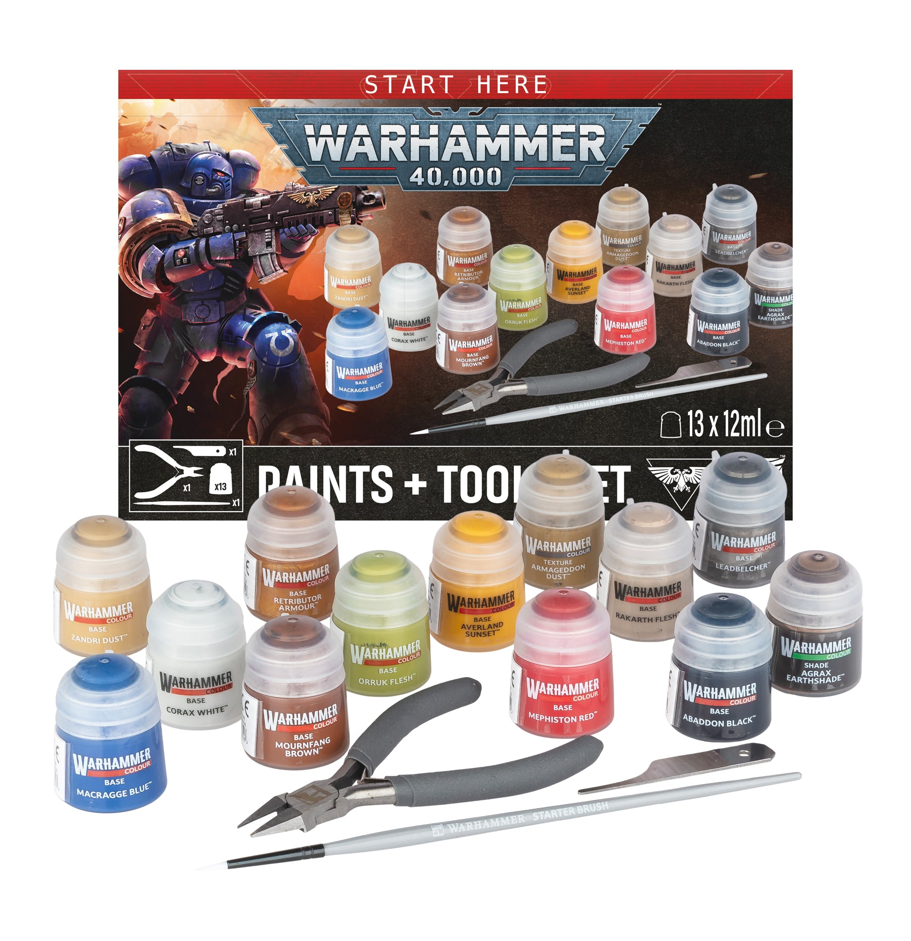 40K PAINTS + TOOLS ENG/SPA/PORT/LATV/ROM 60-12