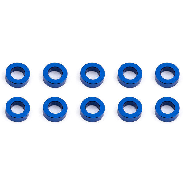 ASSOCIATED BALLSTUD WASHERS 5.5 x 2.0mm BLUE ALUMINIUM x10