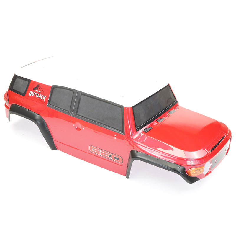 FTX OUTBACK GEO 4x4 PC RED BODYSHELL &amp; DECAL (NO ACCESSORIES)