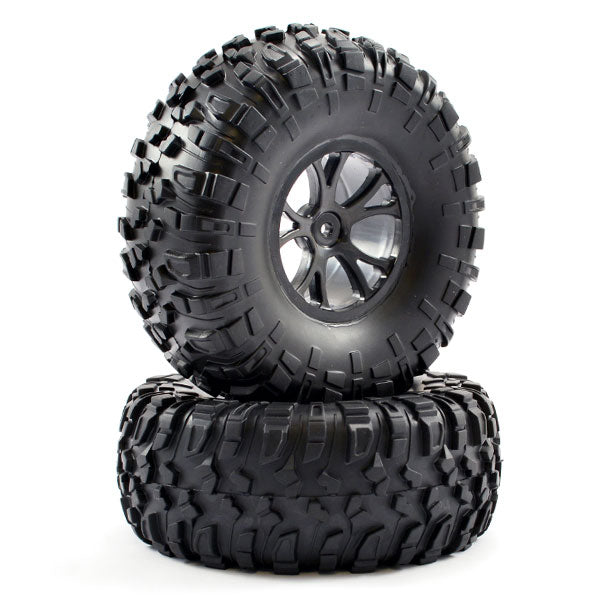 FTX OUTLAW PRE-MOUNTED WHEELS &amp; TYRES - BLACK