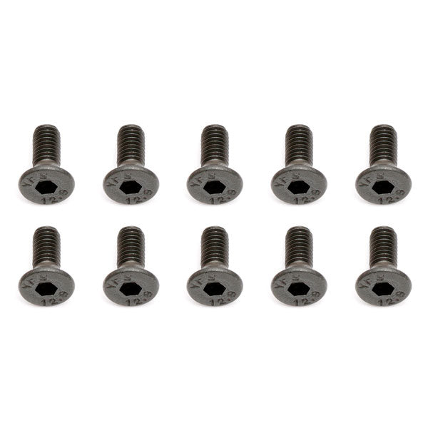 Team Associated M3 X 8 Flat Head Hex Screw (10)