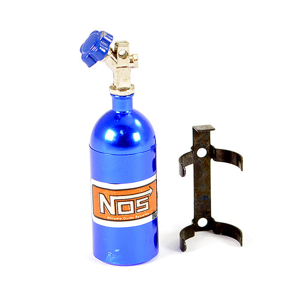 FASTRAX ALUMINUM NOS NITROUS BOTTLE &amp; MOUNT - BLUE