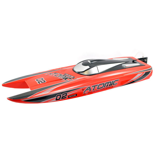 VOLANTEX RACENT ATOMIC 70CM B/LESS RACEBOAT COMBO RTR RED (EUROPEAN PLUG)