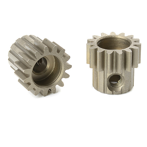 CORALLY M0.6 PINION SHORT HARDENED STEEL 15 TEETH SHAFT DIA. 3.17mm