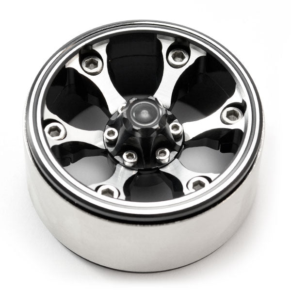 FASTRAX 1.9&quot; HEAVY DUTY 6-SPOKE ALLOY BEADLOCK WHEELS (x2) (106g Each)