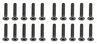 Team Associated M3 X 16mm Flat Head Hex Screws (10)