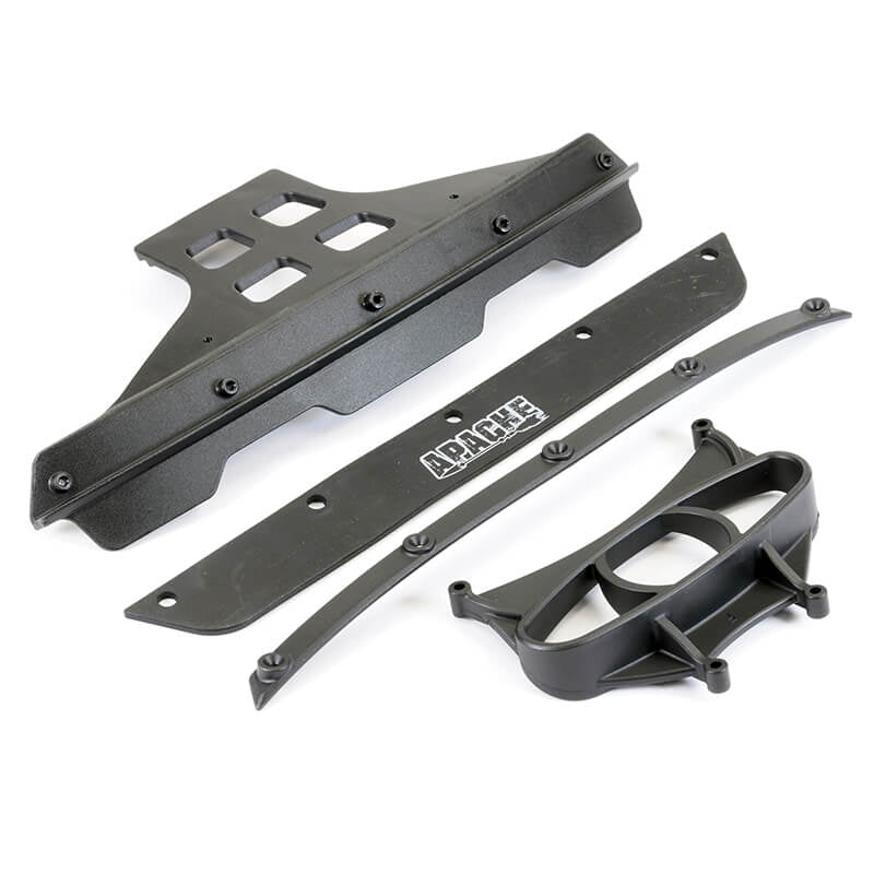 FTX APACHE FRONT BUMPER, MOUNT & RUBBER FLAP SET