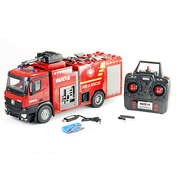 HUINA 1/14 FIRE TRUCK WITH POWERFUL HOSE