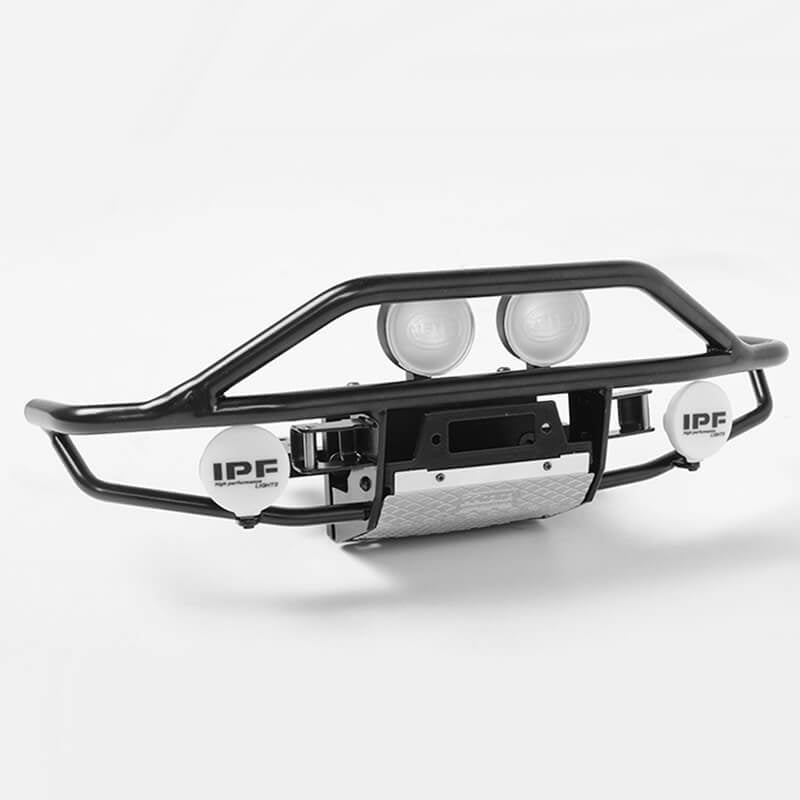 RC4WD ROUGH STUFF METAL FRONT BUMPER FOR RC4WD TRAIL FINDER 2 (HELLA & IPF ROUND LIGHTS) VVV-C0209