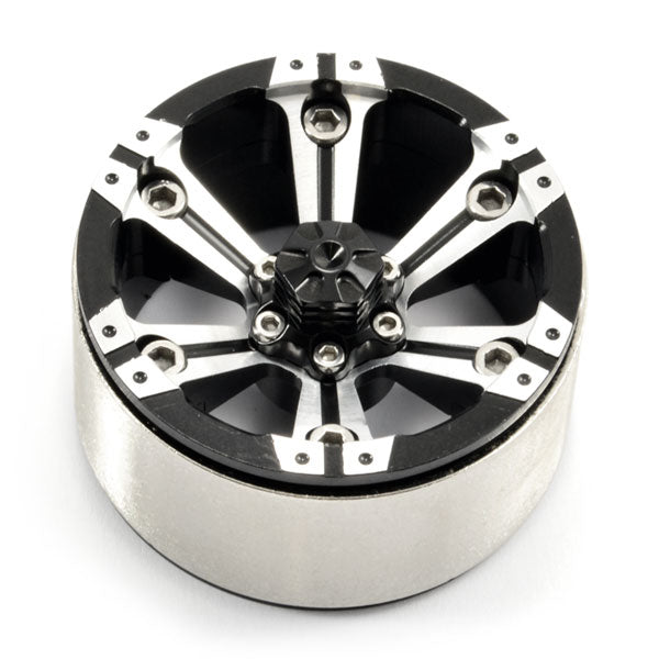 FASTRAX 1.9&quot; HEAVY DUTY SPLIT 6-SPOKE ALLOY BEADLOCK WHEELS (x2)