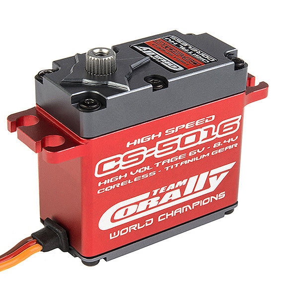 CORALLY CS5016 HV HIGH SPEED SERVO HIGH VOLT CORELESS MOTOR TITANIUM/BALLBEARING/ALLOY CASE