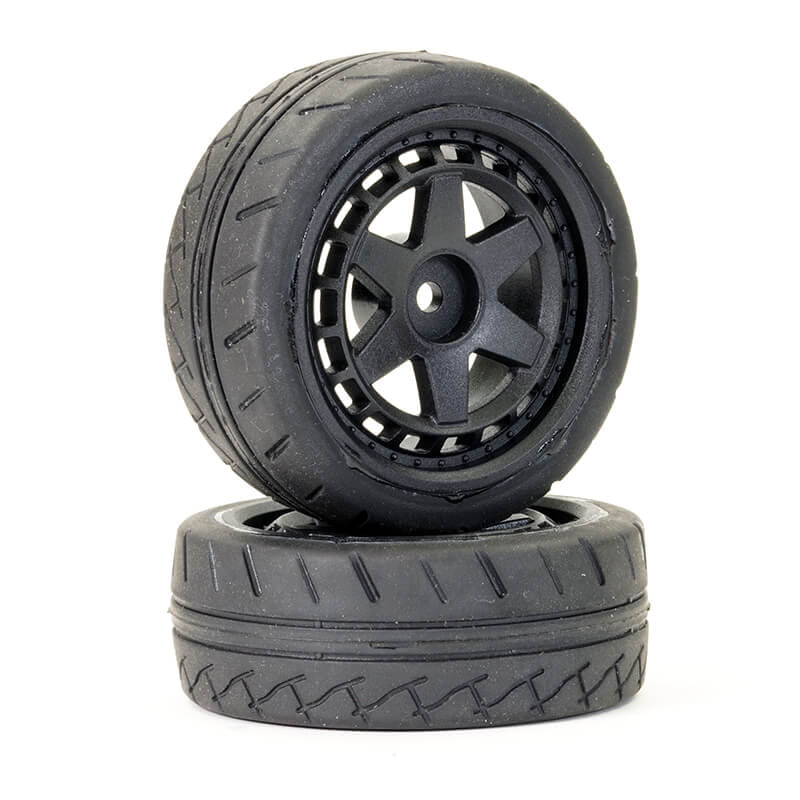 FTX STINGER FRONT 26MM RUBBER WHEEL/TYRES (PR)