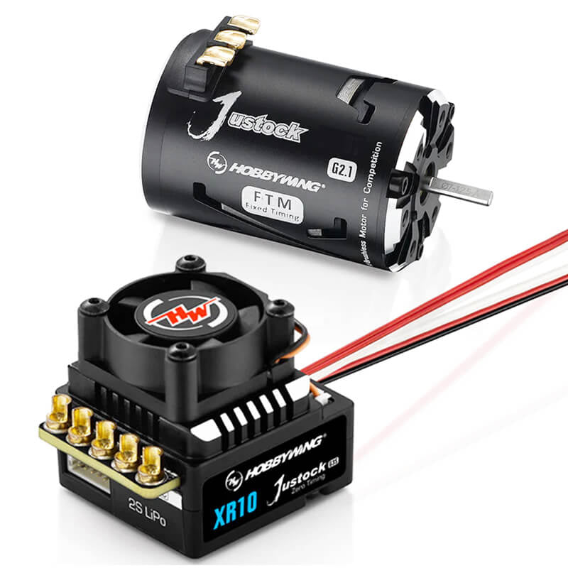 HOBBYWING COMBO XR10 JUSTOCK G3S ESC/JUSTOCK G2.1 10.5T (Fixed Timing)