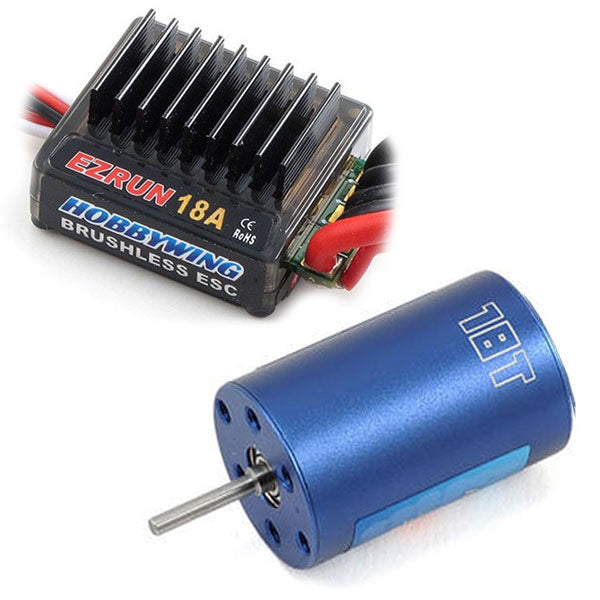 HOBBYWING EZRUN 18A ESC &amp; BRUSHLESS 2030 18T 5200KV MOTOR COMBO A2