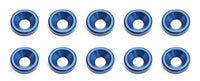 Team Associated Countersunk Washers (Blue)